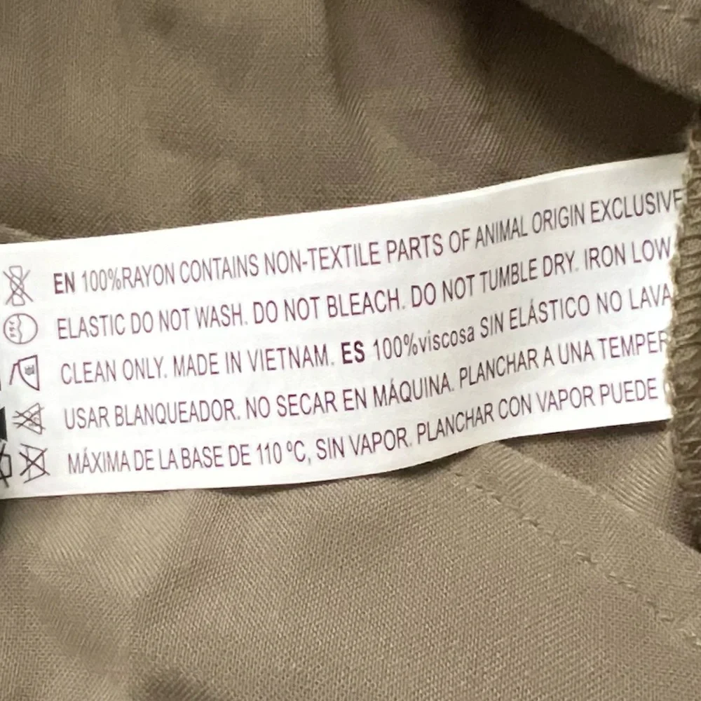 ROMPER JUMPSUIT OLIVE GREEN Forever 21 Button Long sleeve Elastic Waist Tie Siz… - Picture 13 of 15